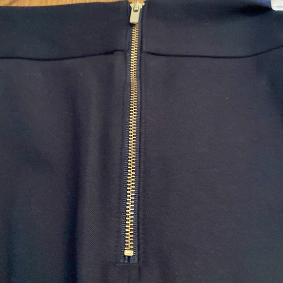 Banana Republic Black Mini Skirt with Gold Zipper Detail - Picture 3 of 7